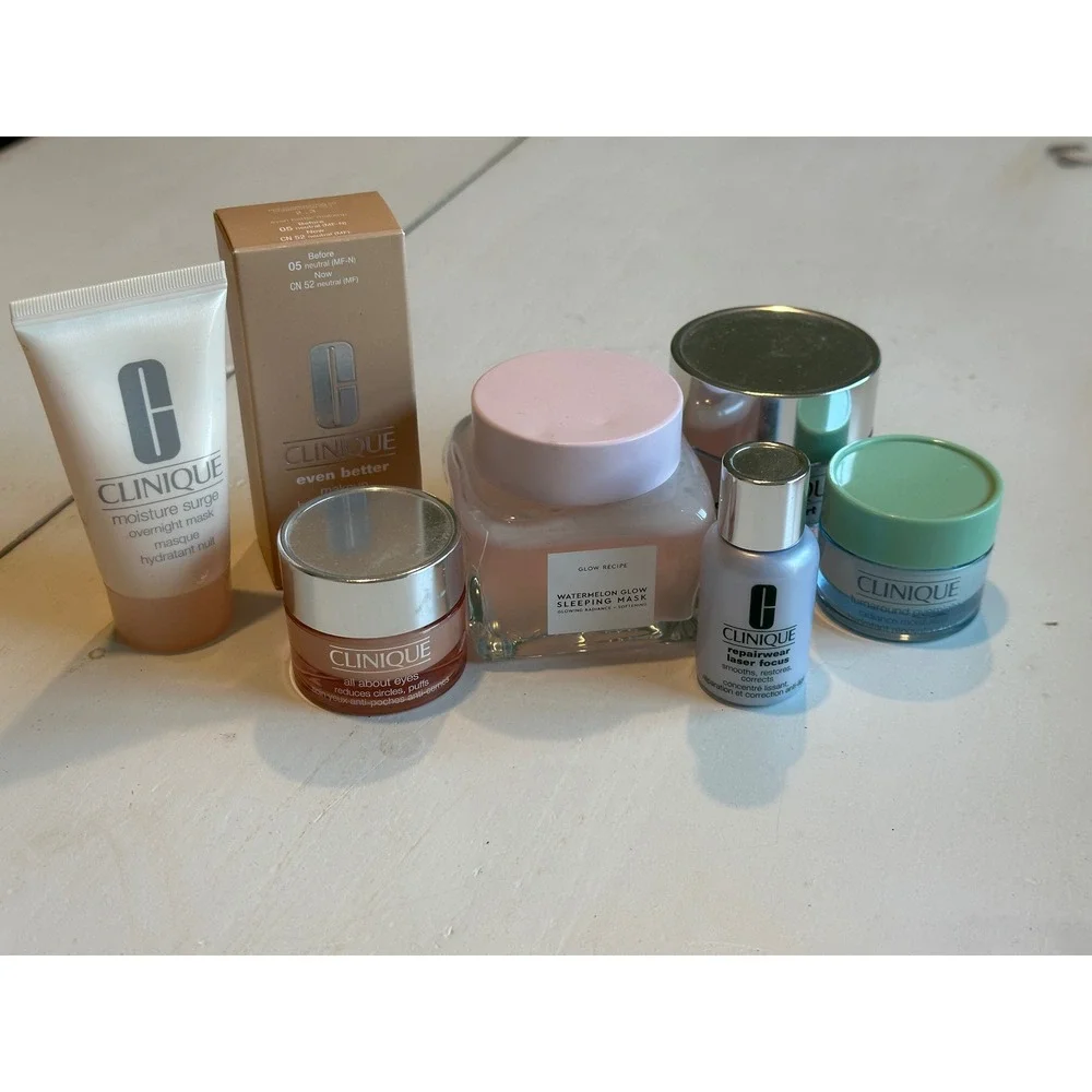 Clinique Glow Recipe Skincare Makeup Lot Even Better Moisture Surge Eye Cream